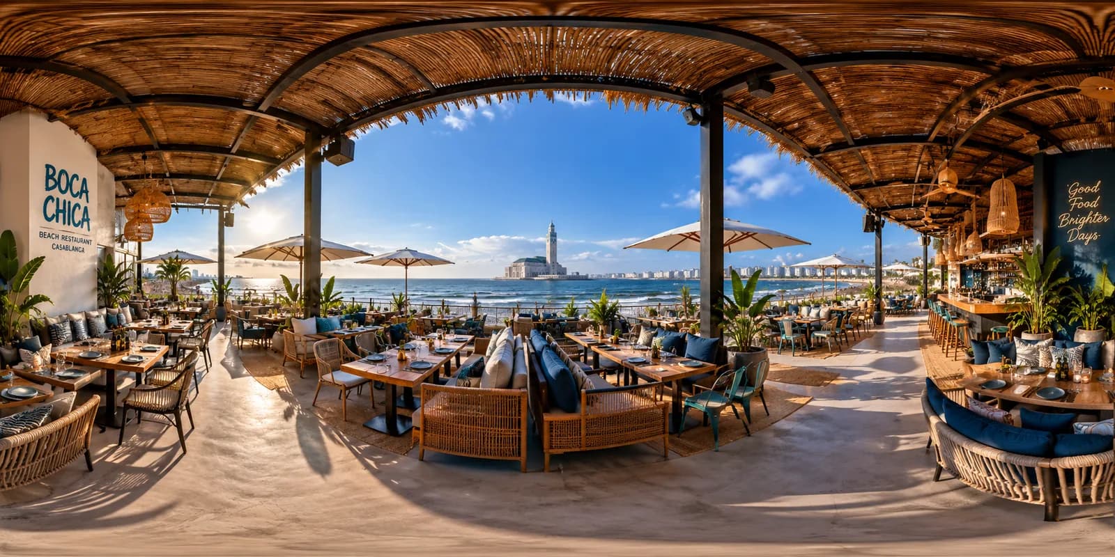 Terrasse panoramique de Boca Chica face à l’océan Atlantique