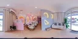 Accueil du salon présenté dans le projet de visite virtuelle NailChic