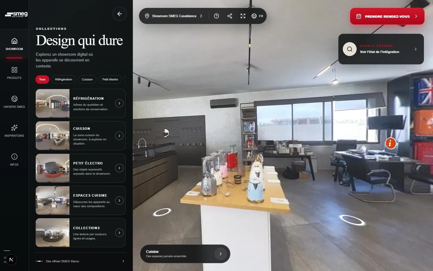 SMEG Immersive Showroom — Ordinateur
